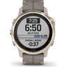Часы GARMIN FENIX 6S PRO SOLAR LIGHT GOLD WITH SHALE GREY SUEDE BAND 010-02409-26