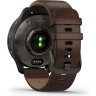 Часы GARMIN VENU 2 PLUS BLUE-GRAY STAINLESS STEEL BEZEL WITH BLUE-GRAY ENVELOPE AND BROWN LEATHER STRAP 11167