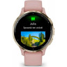 Часы GARMIN VENU 3S SOFT GOLD STAINLESS STEEL BEZEL WITH DUST ROSE CASE AND SILICONE BAND 010-02785-03