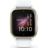 Часы GARMIN VENU SQ 2 CREAM GOLD ALUMINUM BEZEL WITH WHITE CASE AND SILICONE BAND 010-02701-11