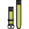 Ремешок GARMIN QUICKFIT 20MM BLACK/ELECTRIC LIME (FENIX 7S PRO) 11606