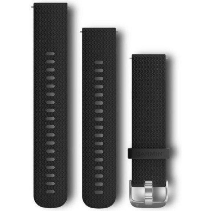 Ремешок сменный для GARMIN VENU, 20 MM BAND, BLACK/SLATE 010-12932-11