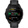 Смарт-часы GARMIN FORERUNNER 165, черный/сланцево-серый силиконовый ремешок 010-02863-20