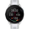 Смарт-часы GARMIN FORERUNNER 165 MUSIC, силиконовый ремешок цвета туманно-серый/белый камень 010-02863-31
