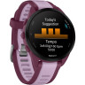 Смарт-часы GARMIN FORERUNNER 165 MUSIC, силиконовый ремешок ягодно-сиреневый 010-02863-33